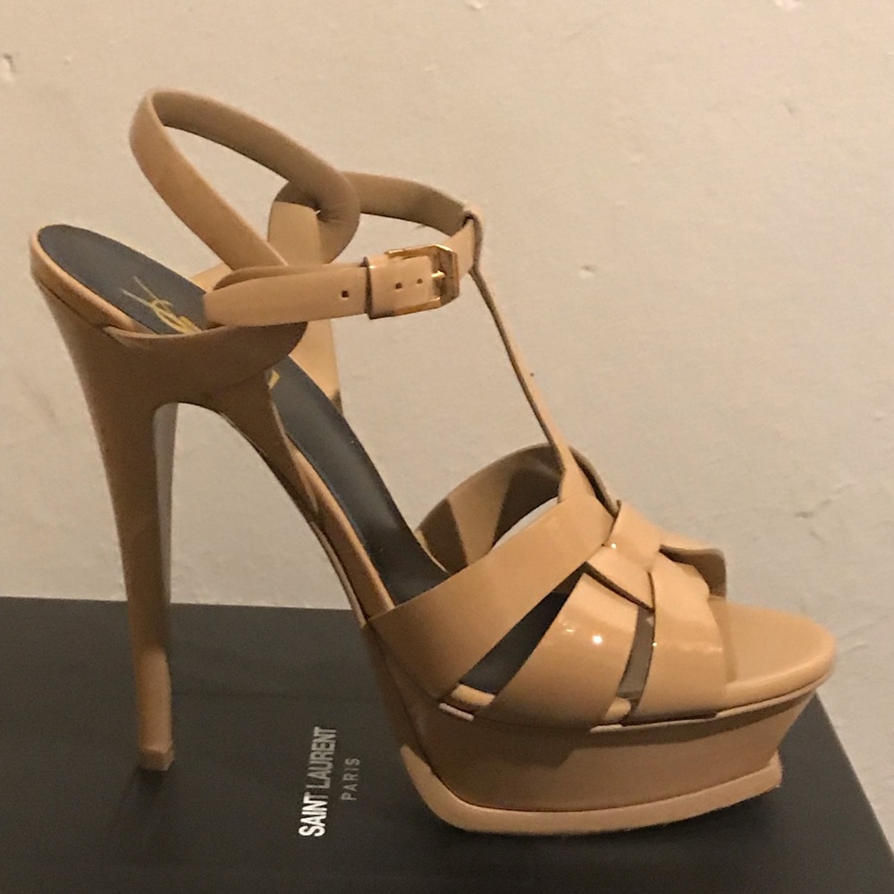 Yves Saint Laurent “darker nude” Platform Heels